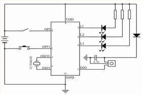 定時(shí)蠟燭IC芯片