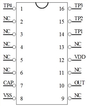 四鍵觸摸定時芯片