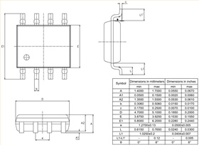 SOP-8開(kāi)關(guān)芯片