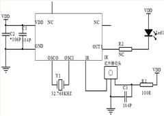 遙控6開18關(guān)定時(shí)蠟燭芯片