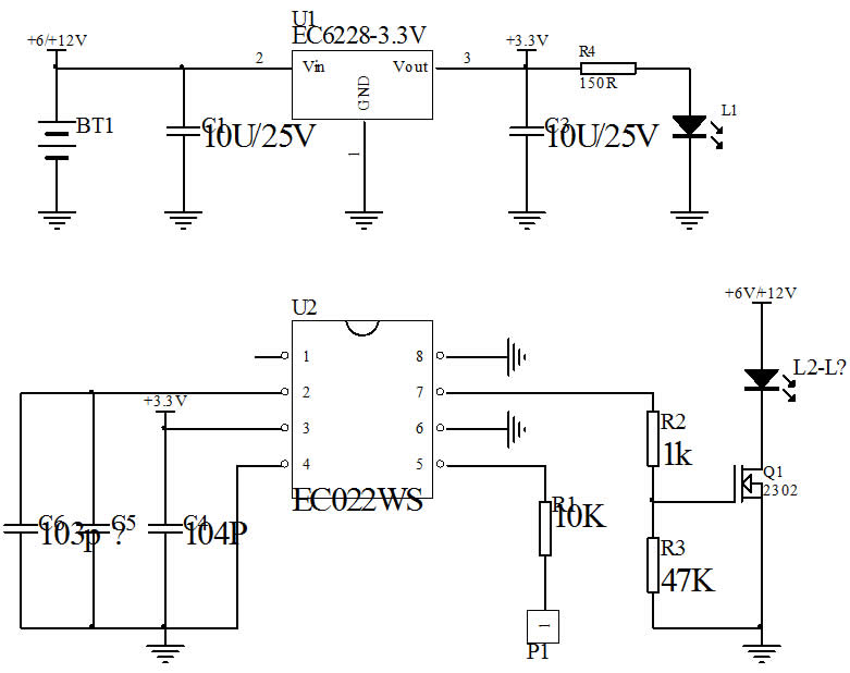 LED觸摸臺燈控制板