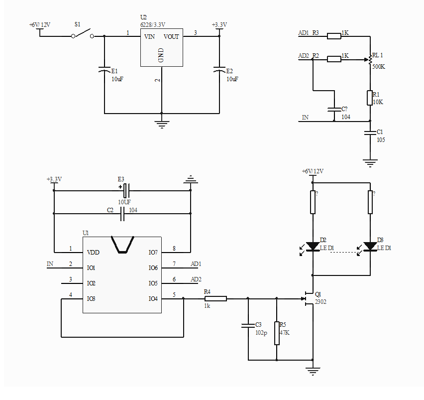旋扭開關(guān)線路板