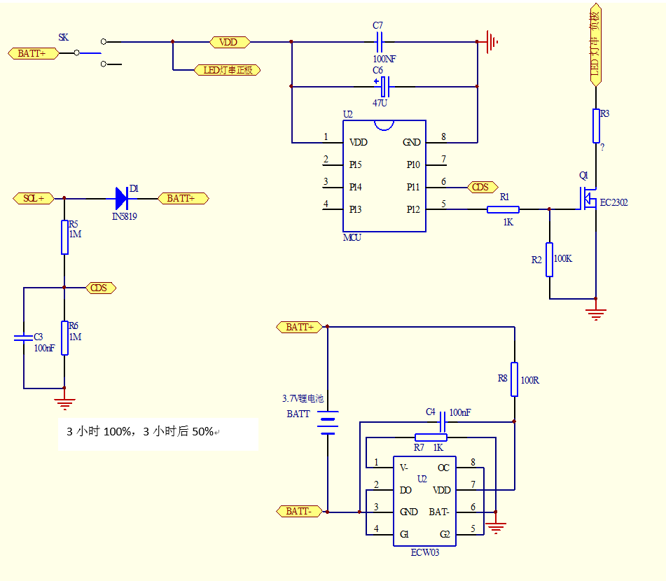 太陽(yáng)能草坪燈驅(qū)動(dòng)IC芯片