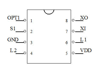 定時圣誕燈串IC芯片封裝腳位圖