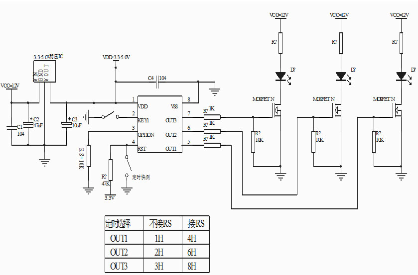 小時(shí)定時(shí)IC芯片