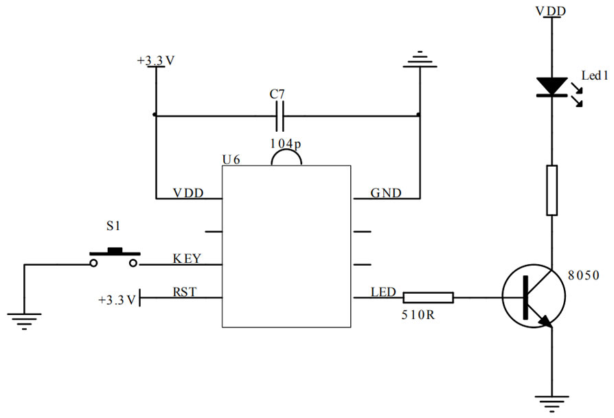 按鍵三檔調(diào)光IC
