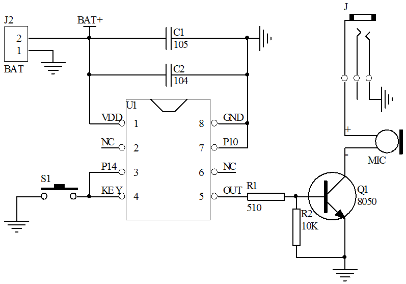 耳機(jī)按鍵開關(guān)IC