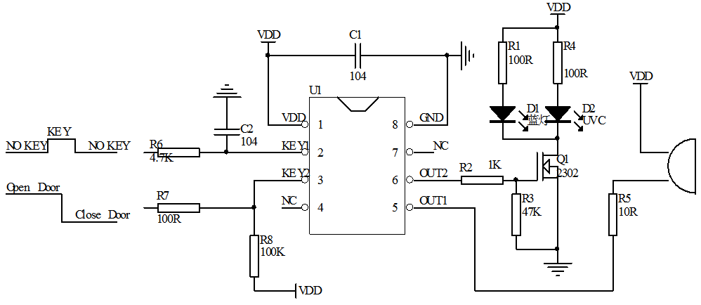 殺菌消毒器定時(shí)芯片