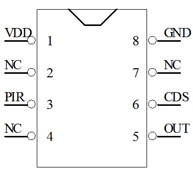 人體感應(yīng)小夜燈IC