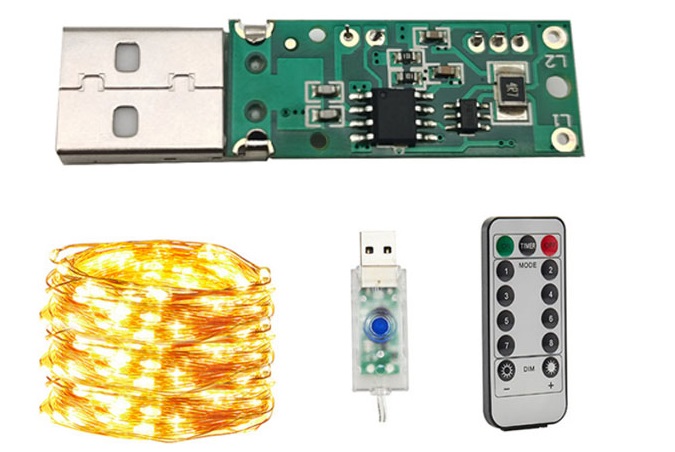 100燈USB遙控?zé)舸娐钒? title=