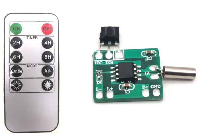 十鍵遙控蠟燭芯片方案