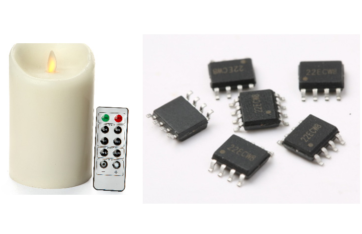 十鍵搖擺蠟燭芯片