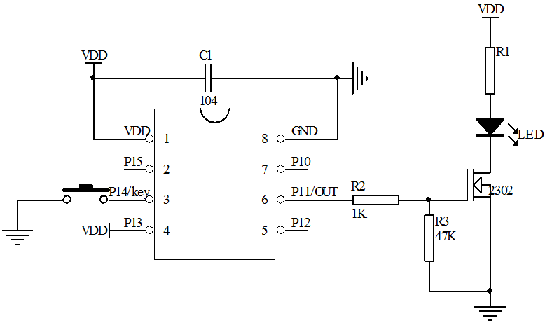 單鍵長按開關(guān)機(jī)芯片