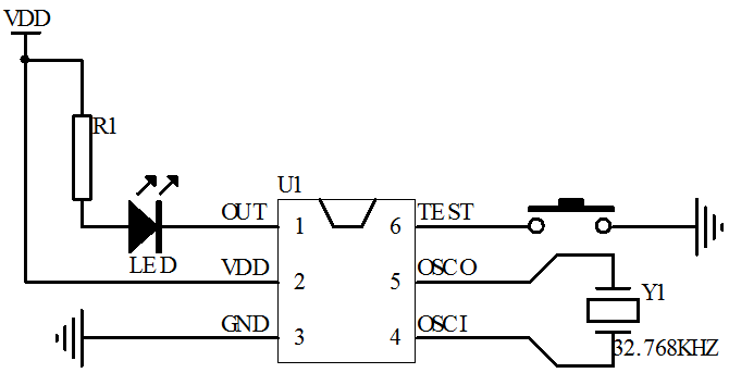 電池盒燈串循環(huán)定時芯片
