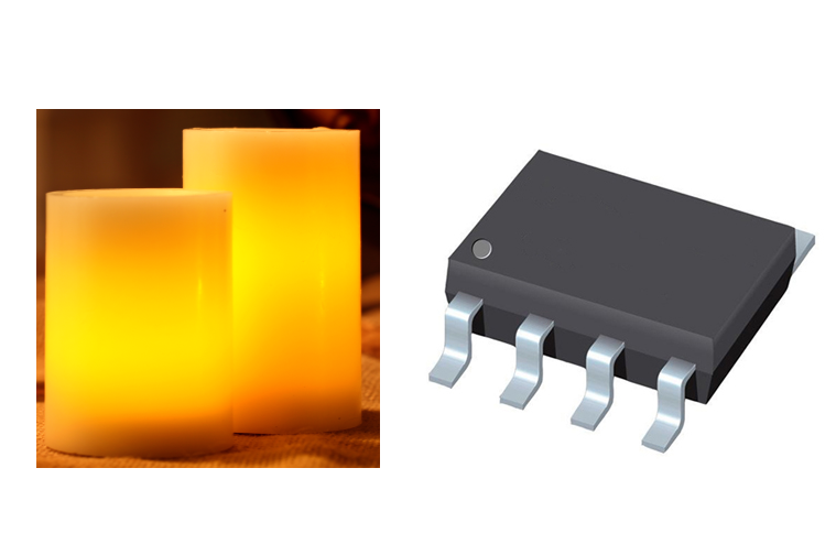 5開19關(guān)三檔撥動開關(guān)蠟燭燈芯片