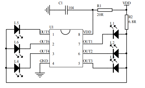 電腦轉(zhuǎn)接卡流星燈芯片