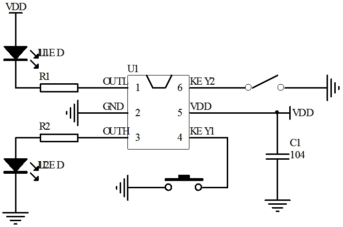 多鍵開(kāi)關(guān)機(jī)芯片