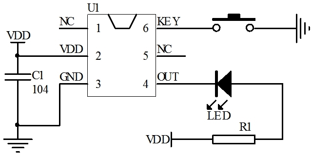 EC3201A高低電平輕觸開關(guān)芯片