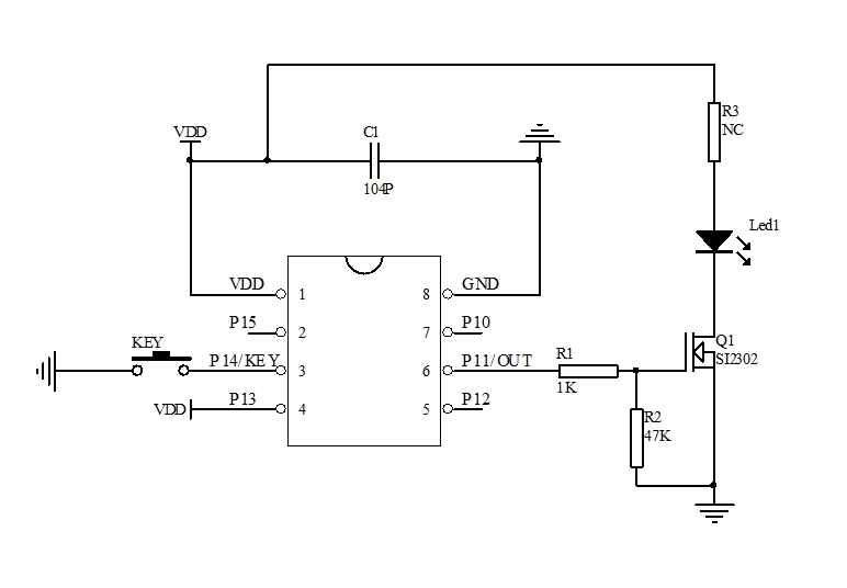長(zhǎng)按3秒開(kāi)長(zhǎng)按1秒關(guān)延時(shí)芯片