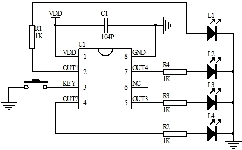 短按開(kāi)機(jī)長(zhǎng)按3秒關(guān)機(jī)芯片