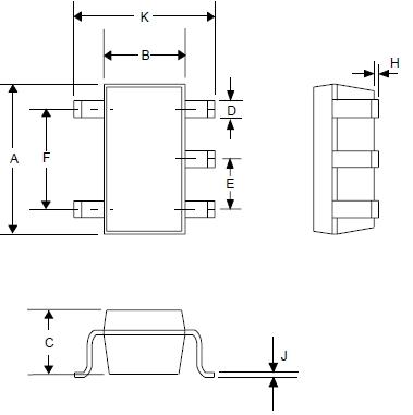 4054充電管理芯片SOT23-5封裝腳位圖