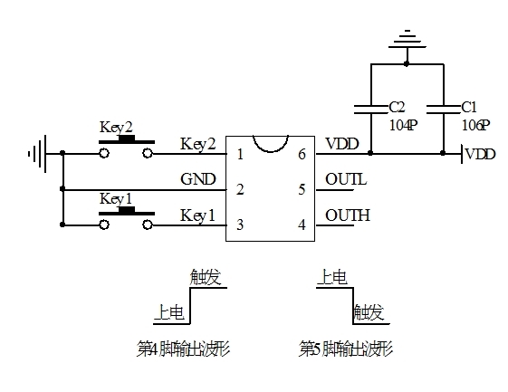 短按開長按延時關(guān)芯片