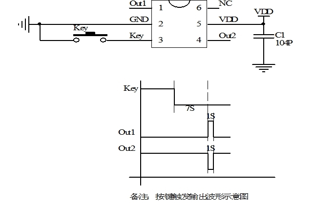EY403-04D043長按7秒開關(guān)機延時1.2秒復(fù)位芯片解析