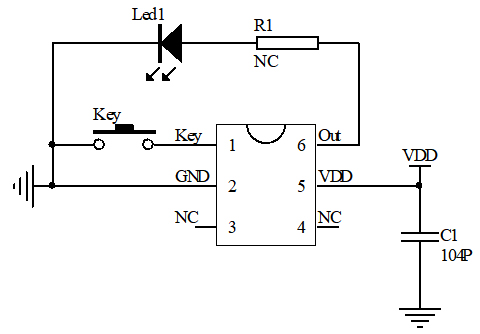 手電筒芯片電路圖