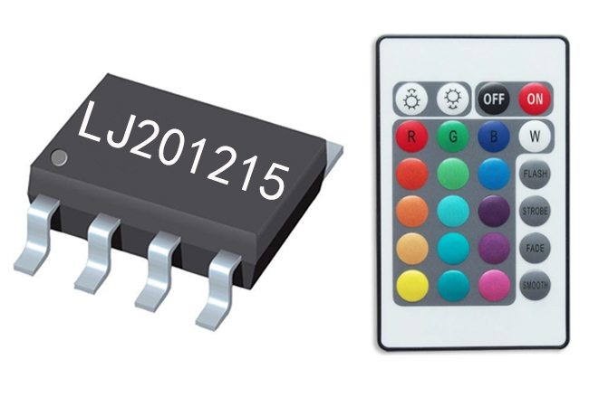 LJ201215-F11B   24鍵遙控RGB調(diào)光芯片