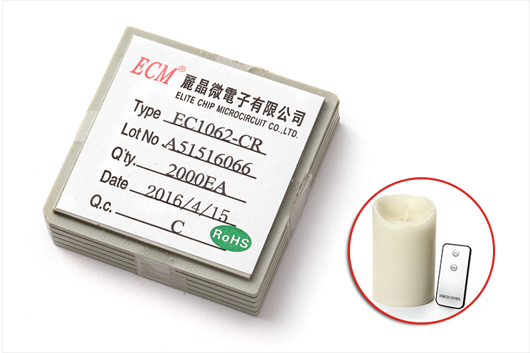 電子蠟燭IC EC1062-CR
